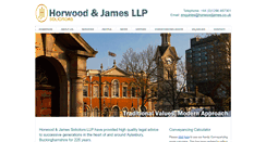 Desktop Screenshot of horwoodjames.co.uk